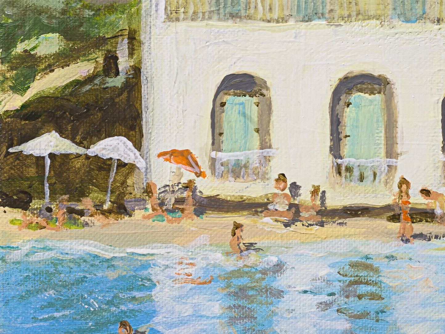 Les trois maisons de la plage d'Assos