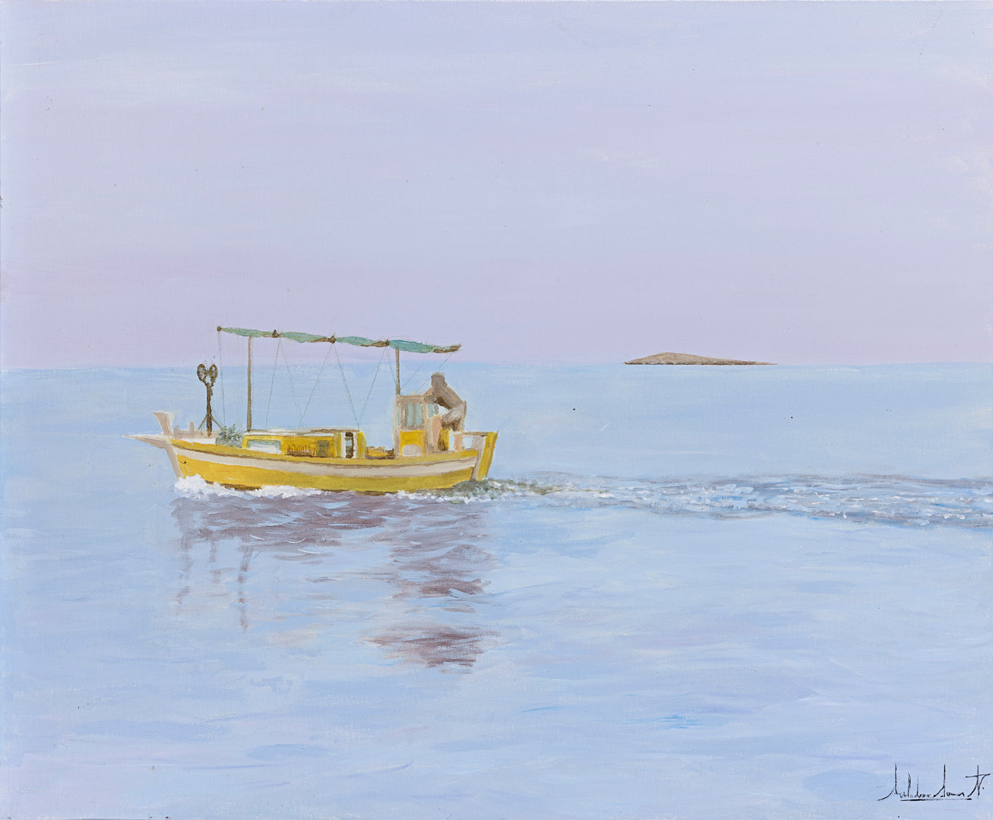 Fisherman in the morning